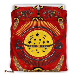 Aboriginal Bedding Set Aboriginal, Boomerang And Lizard Pattern