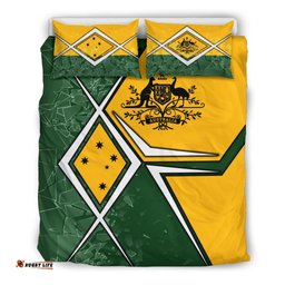 Bedding Set - Aussie Flag Green