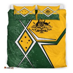 Bedding Set - Aussie Flag Green