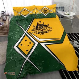 Bedding Set - Aussie Flag Green