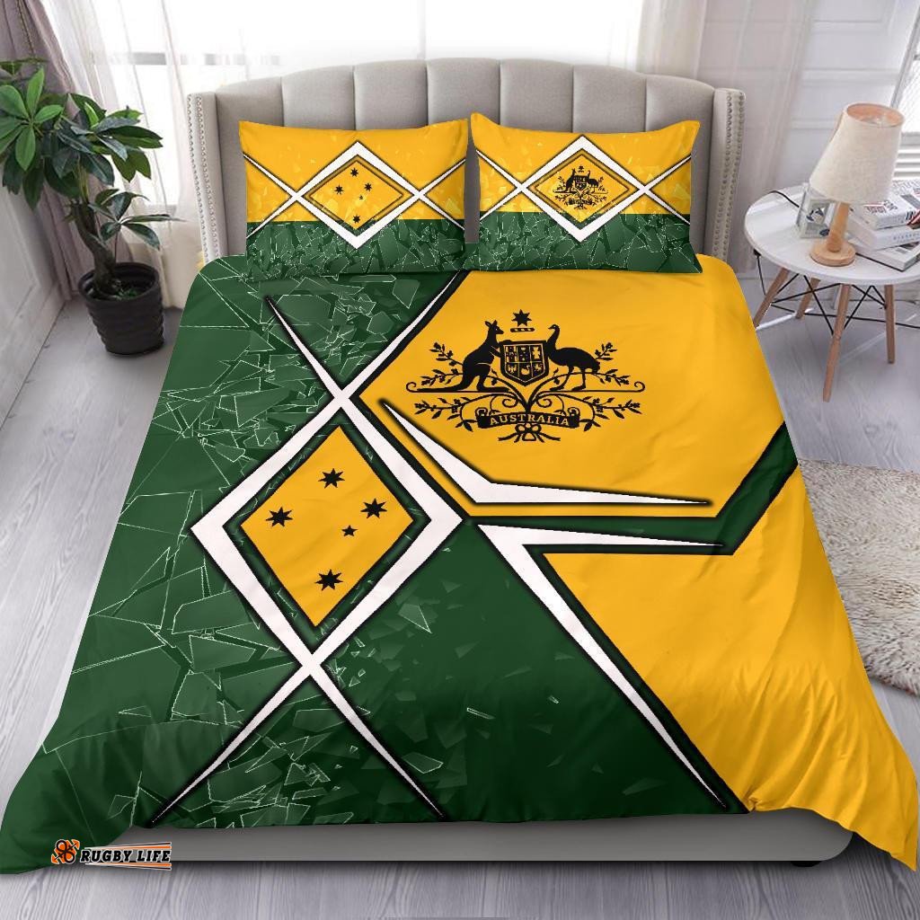 Bedding Set - Aussie Flag Green