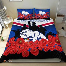 Bulldogs Anzac Day Indigenous Art Bedding Set -