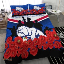 Bulldogs Anzac Day Indigenous Art Bedding Set -