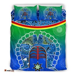 Bedding Set - Torres Strait Symbol With Aboriginal Patterns