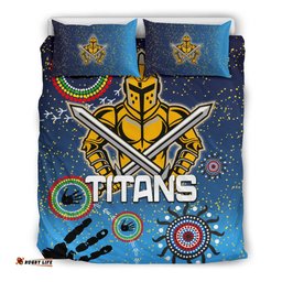 Naidoc Titans Bedding Set Gold Coast Aboriginal
