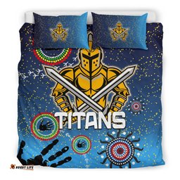 Naidoc Titans Bedding Set Gold Coast Aboriginal