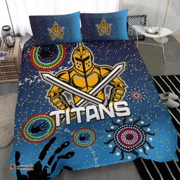 Naidoc Titans Bedding Set Gold Coast Aboriginal