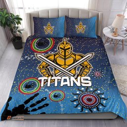 Naidoc Titans Bedding Set Gold Coast Aboriginal