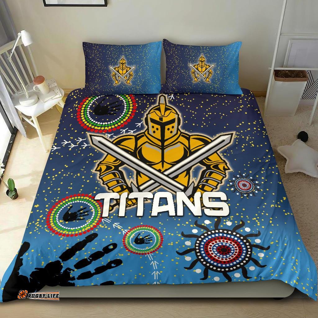 Naidoc Titans Bedding Set Gold Coast Aboriginal