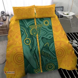 Australia 2024 Custom Bedding Set Aboriginal GO Team Aussie