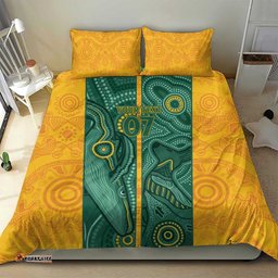 Australia 2024 Custom Bedding Set Aboriginal GO Team Aussie