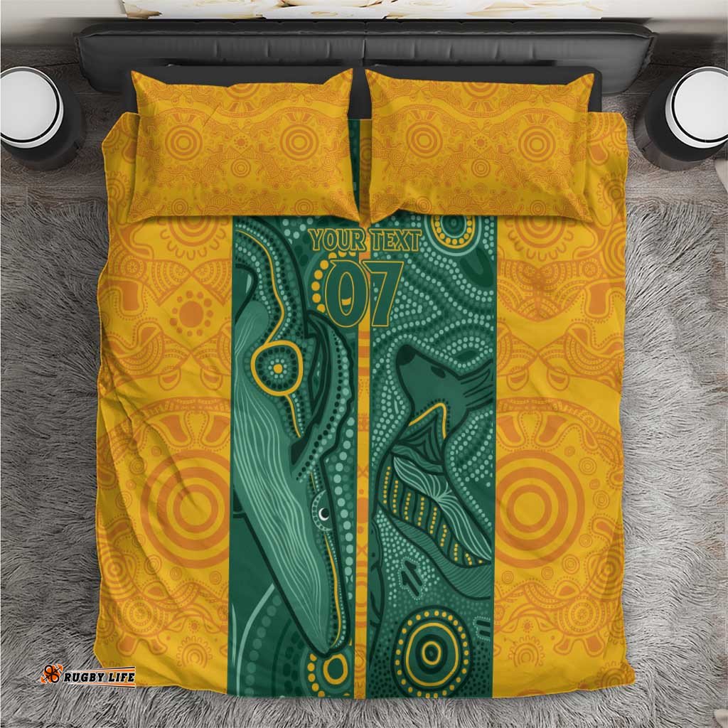 Australia 2024 Custom Bedding Set Aboriginal GO Team Aussie