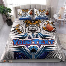 Bulldogs Rugby Custom Aboriginal Bedding Set - Indigenous Super Bulldogs RLT13