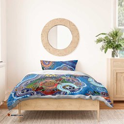 Custom NAIDOC Week 2024 Geelong Cats Bedding Set Australia Aboriginal Dot Painting DT02