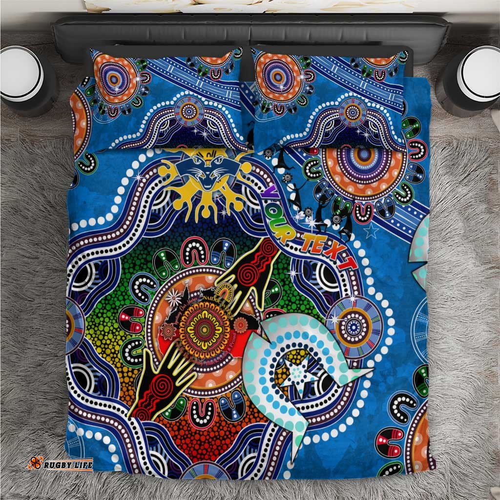 Custom NAIDOC Week 2024 Geelong Cats Bedding Set Australia Aboriginal Dot Painting DT02