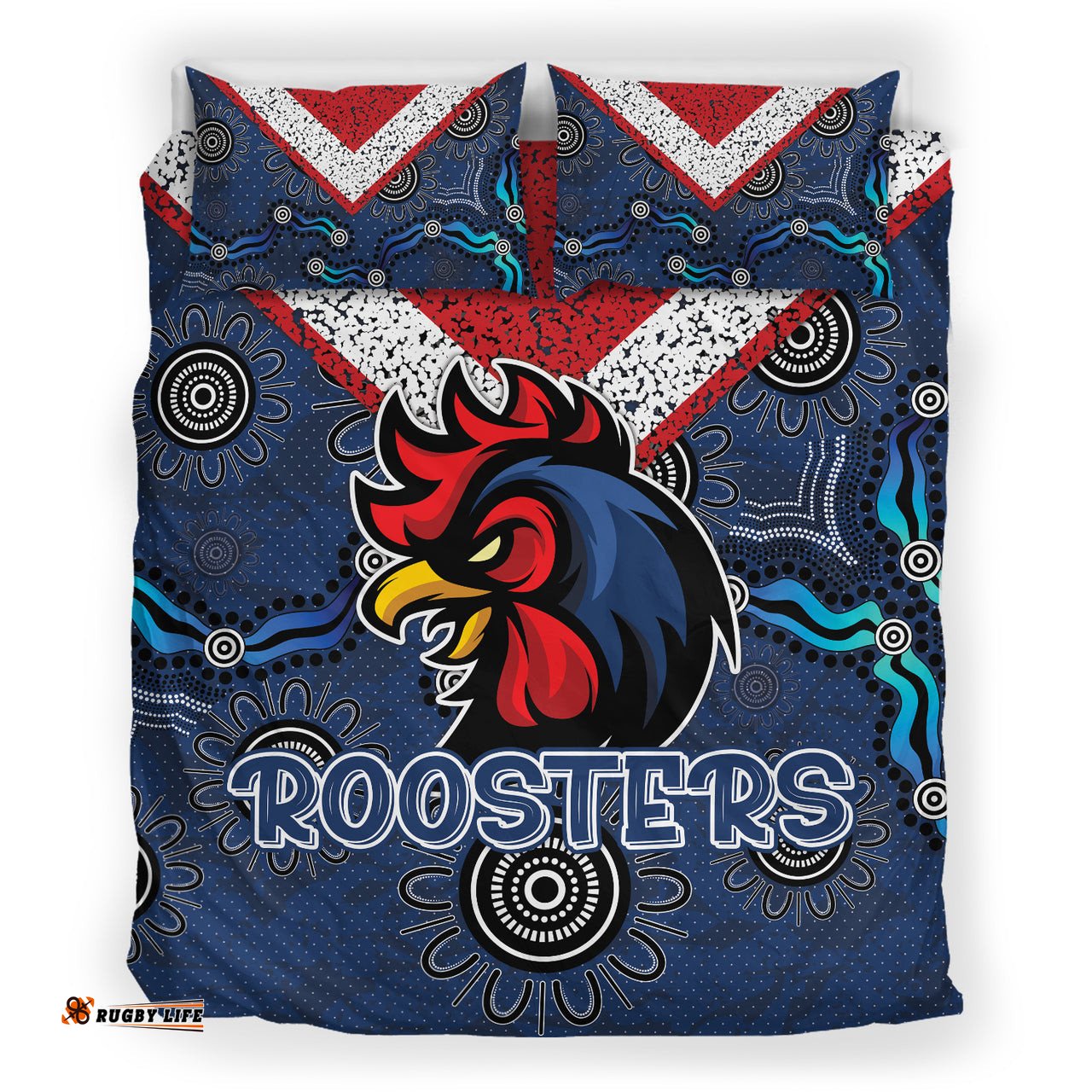 Roosters Rugby Bedding Set - Super Roosters Bedding Set RLT13