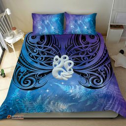 New Zealand Matariki Bedding Set Aotearoa Maori New Year Manaia Galaxy Vibes