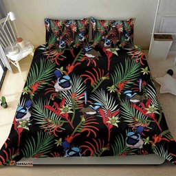 Australia Kangaroo Paw And Splendid Fairy wren Bedding Set Sameless Style