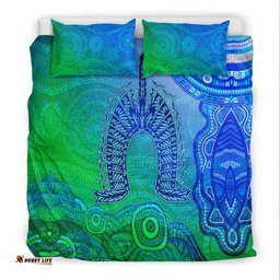 Aboriginal Torres Strait Islands Bedding Set Wave Vibes
