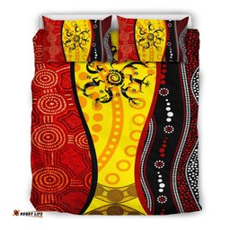 Aboriginal Bedding Sets - Dreamtime Koori Dot Acrylic Paint