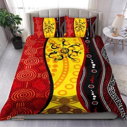 Aboriginal Bedding Sets - Dreamtime Koori Dot Acrylic Paint