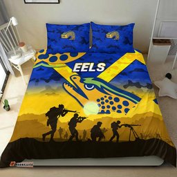 Parramatta Eels ANZAC 2022 Bedding Set Simple Style Blue