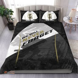 VibeHoodie Bedding Set - Custom Anzac Day We Will Never Forget Bedding Set