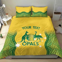 Custom Australia Opals Bedding Set Indigenous Art