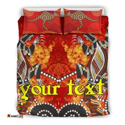 Custom Bedding Sets - Aboriginal Crocodile And Kangaroo