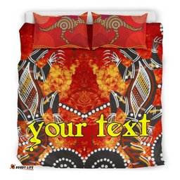 Custom Bedding Sets - Aboriginal Crocodile And Kangaroo