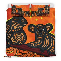 Aboriginal Bedding Set - Aboriginal Dot Painting Art