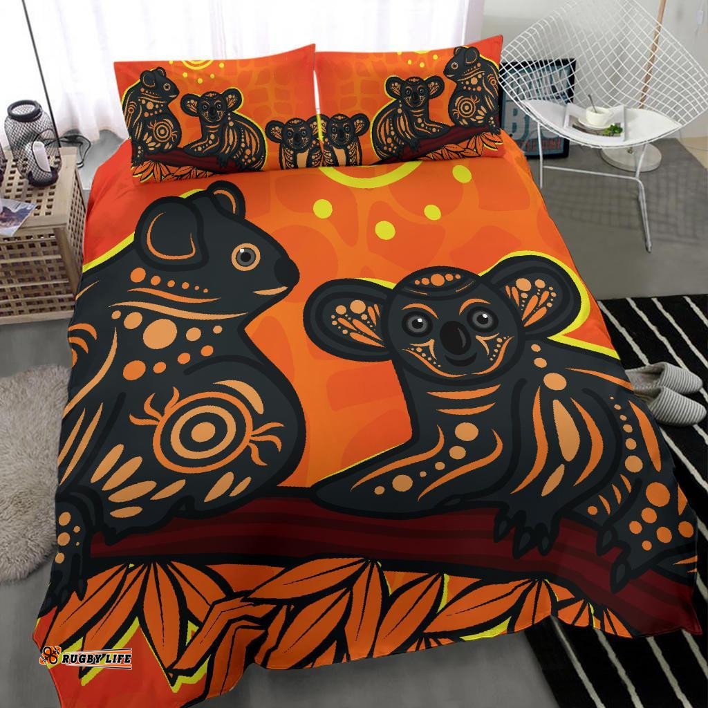 Aboriginal Bedding Set - Aboriginal Dot Painting Art