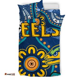 Eels Rugby Bedding Set - Custom Indigenous Eels Bedding Set RLT13