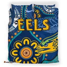 Eels Rugby Bedding Set - Custom Indigenous Eels Bedding Set RLT13