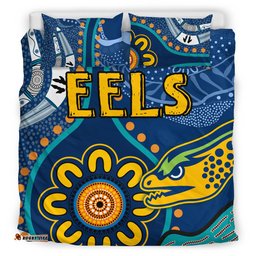 Eels Rugby Bedding Set - Custom Indigenous Eels Bedding Set RLT13