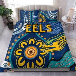 Eels Rugby Bedding Set - Custom Indigenous Eels Bedding Set RLT13