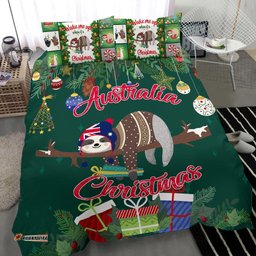 Australia Christmas Bedding Set Green - Merry Christmas