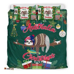 Australia Christmas Bedding Set Green - Merry Christmas