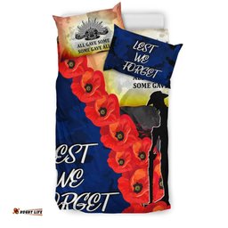 Anzac Lest We Forget Bedding Set - All Gave Some, Some Gave All -