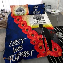 Anzac Lest We Forget Bedding Set - All Gave Some, Some Gave All -