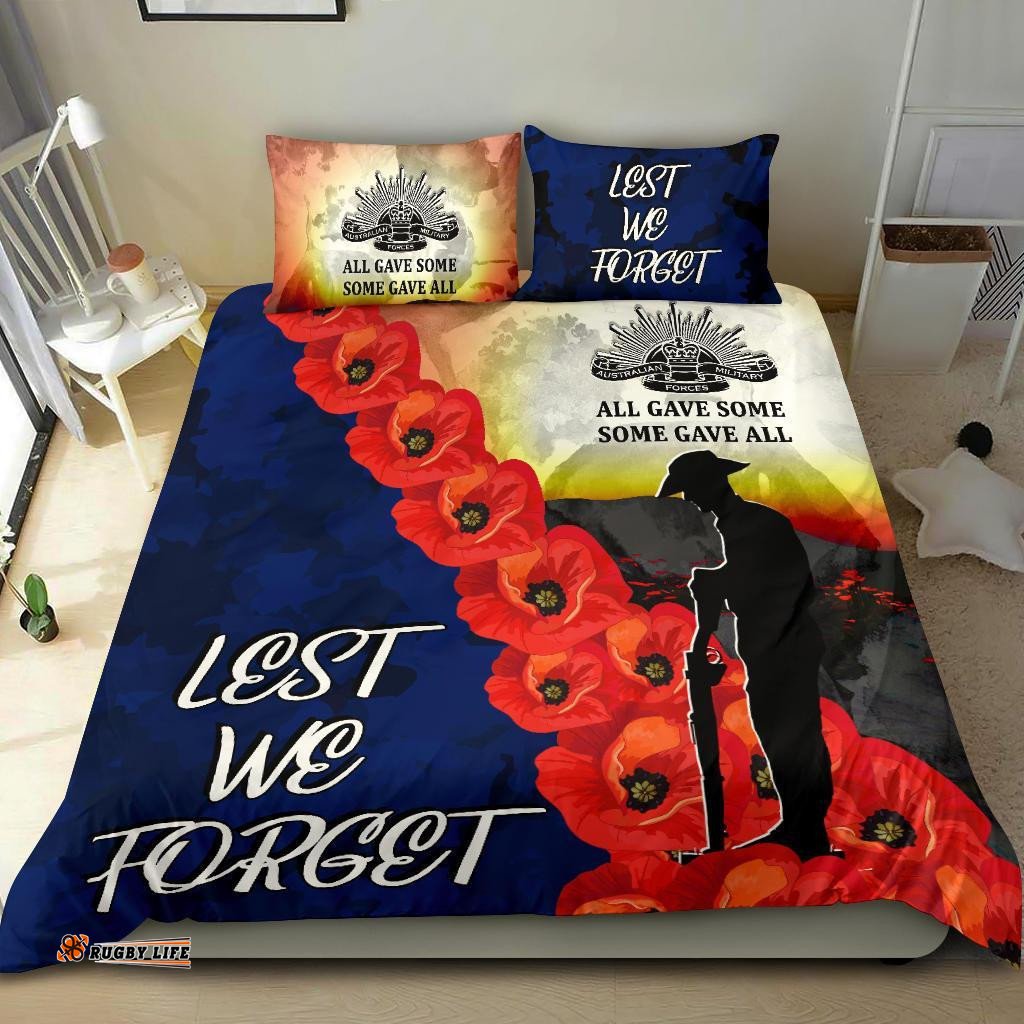 Anzac Lest We Forget Bedding Set - All Gave Some, Some Gave All -