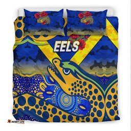 Parramatta Eels ANZAC 2022 Bedding Set Indigenous Vibes Blue