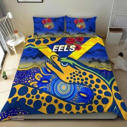 Parramatta Eels ANZAC 2022 Bedding Set Indigenous Vibes Blue