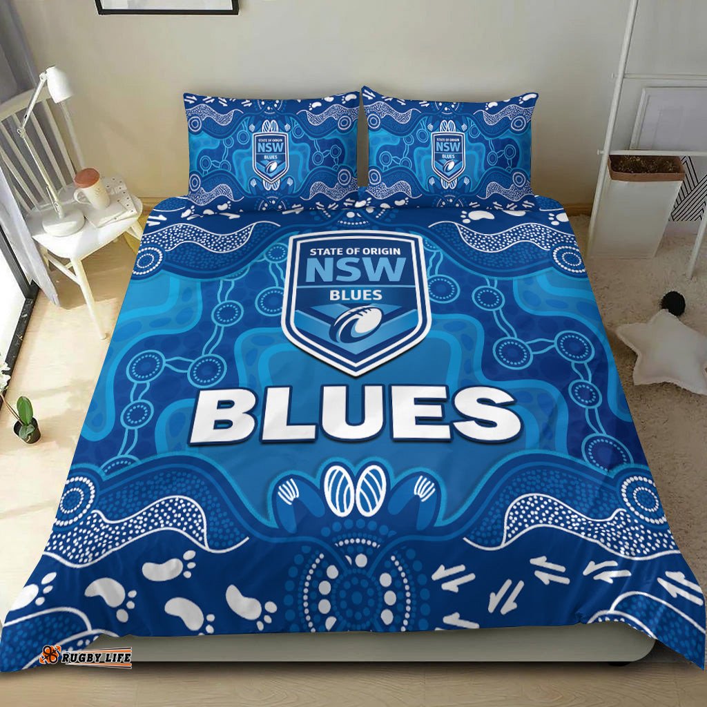 NSW Blues Bedding Set New South Wales Aboriginal Art