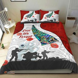 VibeHoodie Bedding Set - New Zealand Anzac Fern & Maori Bedding Set