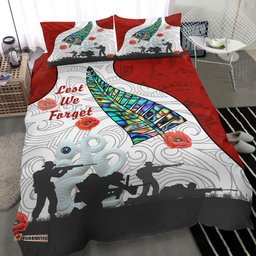 VibeHoodie Bedding Set - New Zealand Anzac Fern & Maori Bedding Set