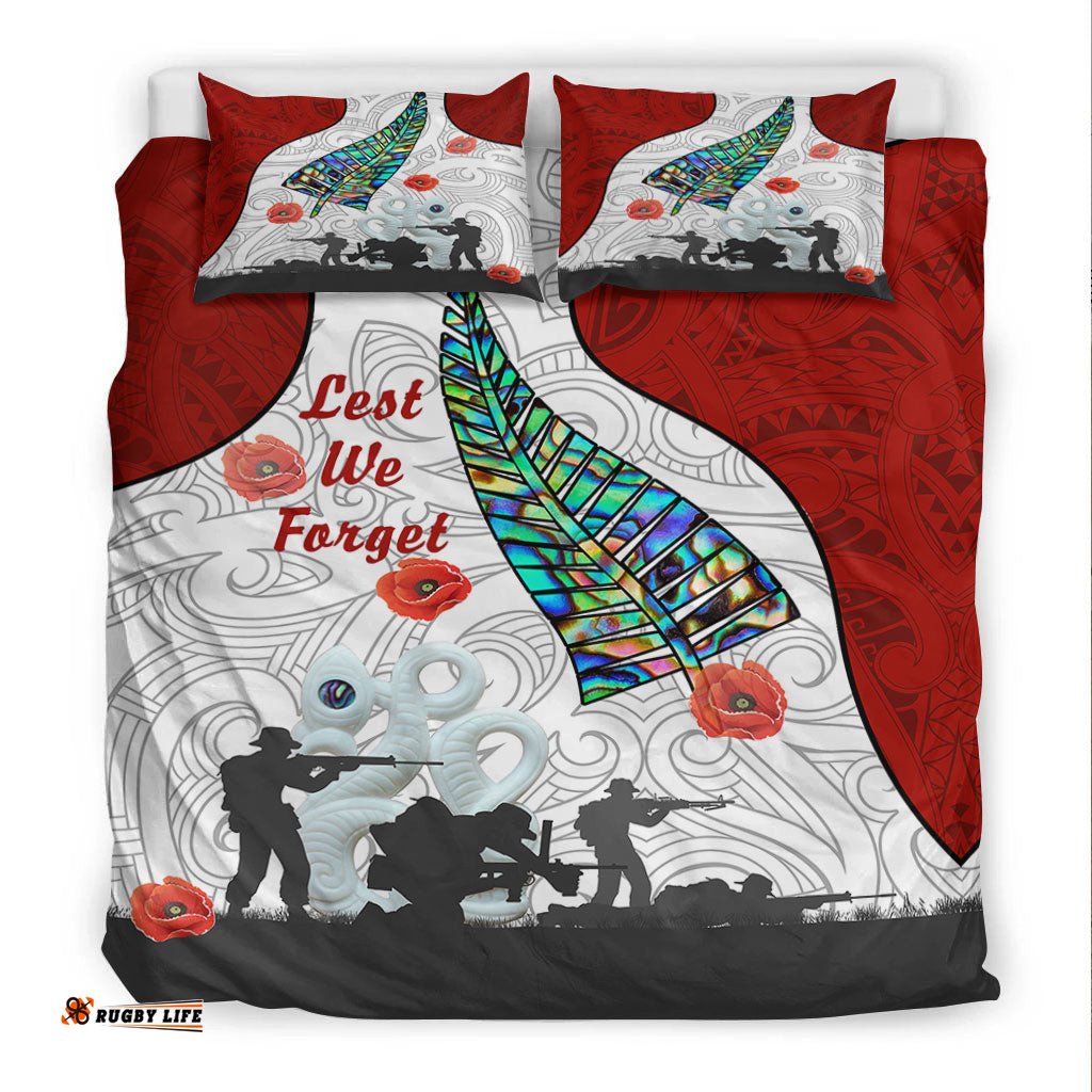 VibeHoodie Bedding Set - New Zealand Anzac Fern & Maori Bedding Set