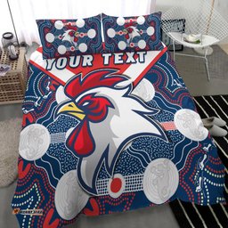 Custom Personalised Roosters Bedding Set Sydney Indigenous