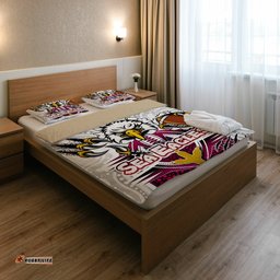 Sea Eagles Rugby Custom Indigenous Bedding Set - Super Sea Eagles Scratch Style