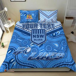 Custom Personalised NSW Blues Bedding Set Aboriginal and Polynesia Admirable